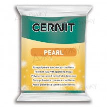 Полимерная глина Cernit Pearl зелёная (600) 56 гр