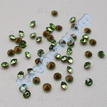Стразы ювелирные зелёные, 2 мм (50 шт)