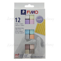 Fimo Soft комплект полимерной глины &quot;Пастельные цвета&quot; (12 блоков по 25 гр)