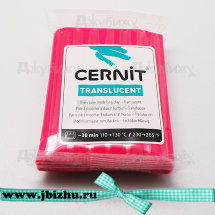 Полимерная глина Cernit Transluсent полупрозрачная рубин (474), 56 гр