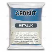 Полимерная глина Cernit Metallic синяя (200) 56 гр